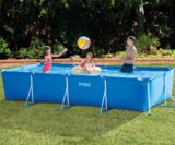 בריכת שחייה ביתית מלבנית צינורות 450x220X85 INTEX 28273