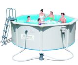 בריכה מתומנת דופן מתכתית 120*360 ס"מ BESTWAY 56571