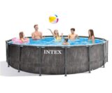 בריכה אינטקס INTEX 26742 457X122 דמוי עץ