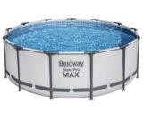 בריכה עגולה אולטרה 122*396 bestway 5618W GREY