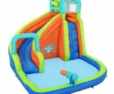 💦🎉 פארק מים מתנפח Bestway 53408 עם מגלשה ותותח מים 🎉💦